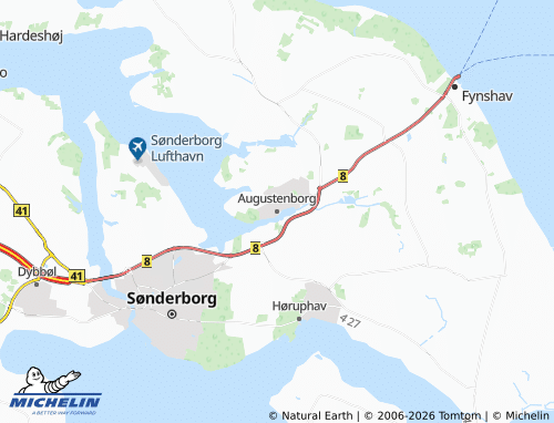 Mappa MICHELIN Augustenborg - ViaMichelin