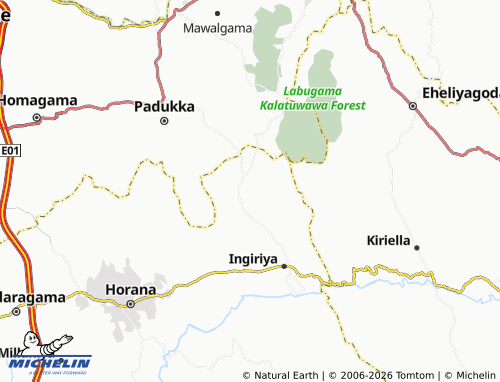 Mappa MICHELIN Kotigala - ViaMichelin