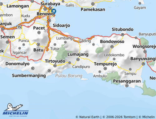 Mappa MICHELIN Lumajang - ViaMichelin