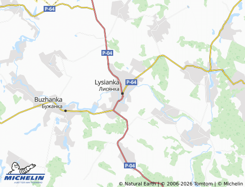 Mapa MICHELIN Lysianka - ViaMichelin