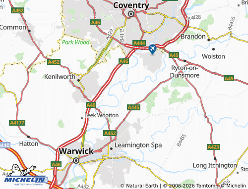 Carte MICHELIN Stoneleigh Park - ViaMichelin