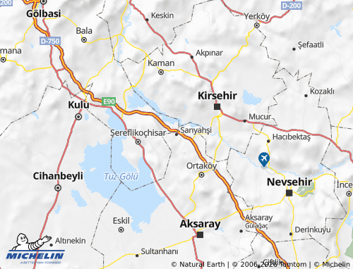 MICHELIN Sarıyahşi map - ViaMichelin