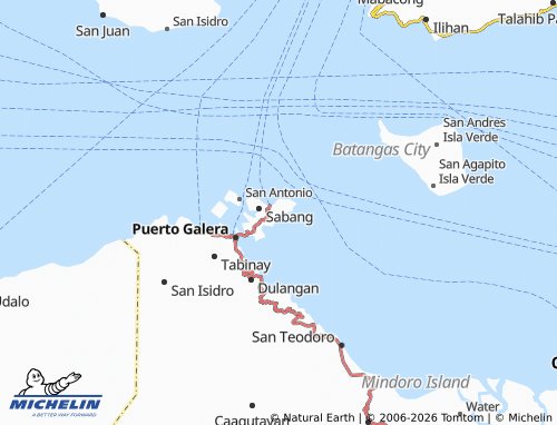 MICHELIN Sinandigan map - ViaMichelin