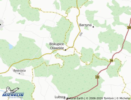 Mapa MICHELIN Biskupice Oławskie - ViaMichelin