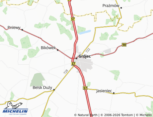 Carte MICHELIN Grójec - ViaMichelin