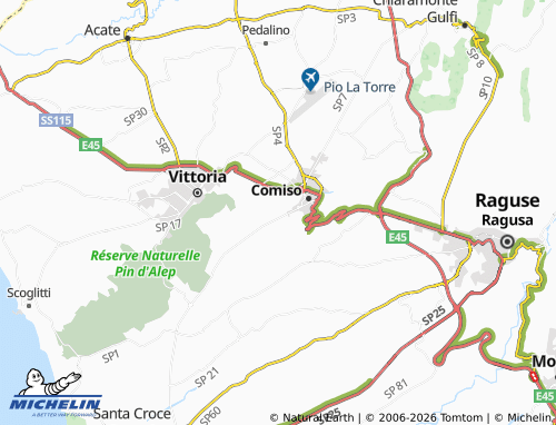 Carte MICHELIN Cozzo del Re - ViaMichelin