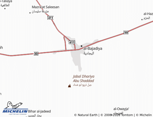Carte MICHELIN al-Dhiyabiyyah - ViaMichelin