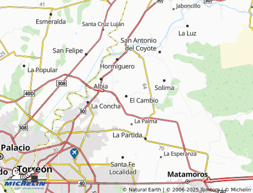 MICHELIN El Cambio map - ViaMichelin