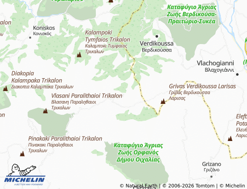 MICHELIN Agrelia map - ViaMichelin