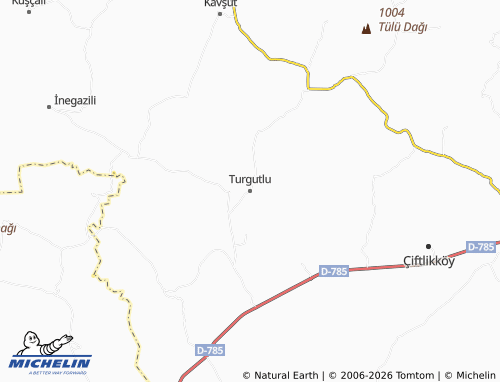 MICHELIN Turgutlu map - ViaMichelin