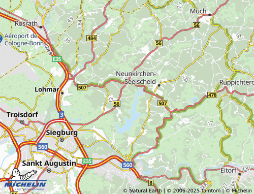 MICHELIN Wahn map - ViaMichelin