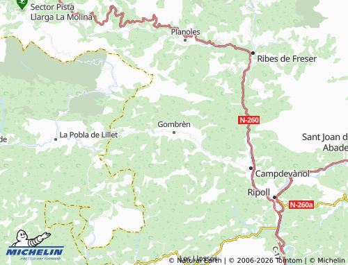Carte MICHELIN Gombrèn - ViaMichelin