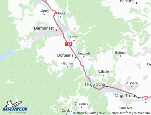 Mapa MICHELIN Dofteana - ViaMichelin