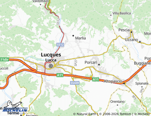 Mapa MICHELIN Lunata - ViaMichelin