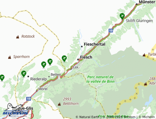 MICHELIN-Landkarte Fiesch - ViaMichelin