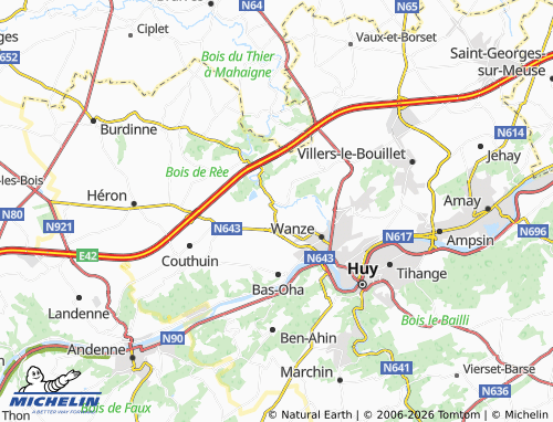 MICHELIN Moha map - ViaMichelin