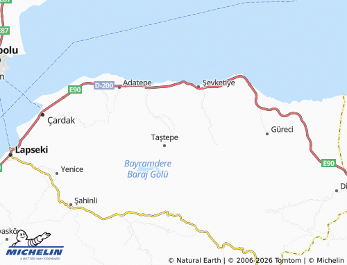 MICHELIN Dereköy map - ViaMichelin