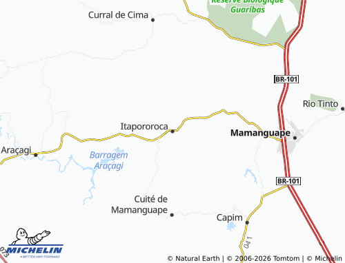 Mapa MICHELIN Itapororoca - ViaMichelin