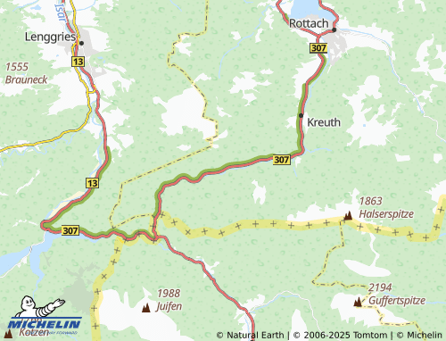 MICHELIN-Landkarte Bayerwald - ViaMichelin