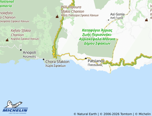 Mapa MICHELIN Agios Nektarios - ViaMichelin