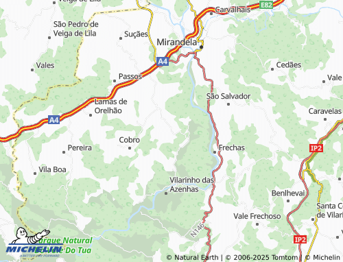 Mapa MICHELIN São Pedro de Vale do Conde - ViaMichelin