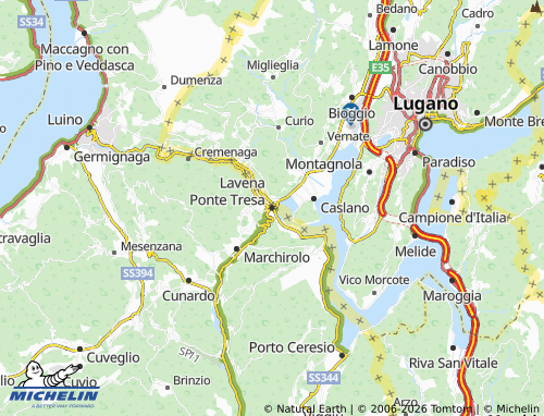 Mappa MICHELIN Lavena Ponte Tresa - ViaMichelin