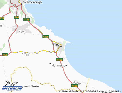 Carte MICHELIN Filey - ViaMichelin