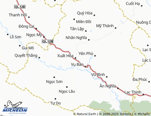 MICHELIN Xuất Hóa map - ViaMichelin