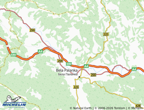 Carte MICHELIN Moklište - ViaMichelin