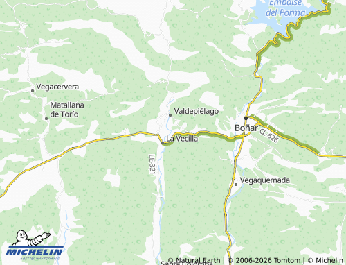 MICHELIN Otero de Curueño map - ViaMichelin