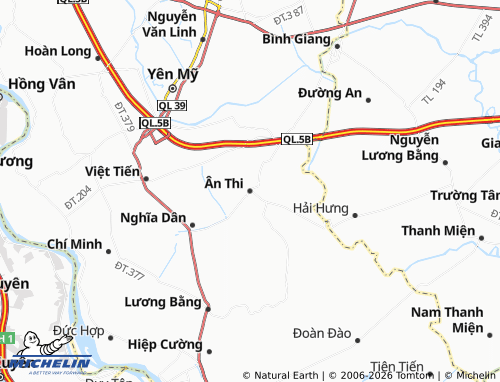 Mapa MICHELIN Ân Thi - ViaMichelin