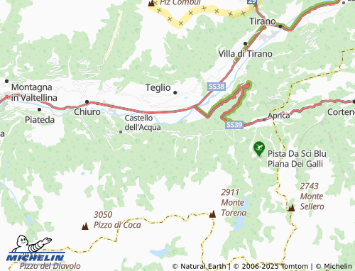 Mapa MICHELIN Caprinale - ViaMichelin