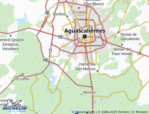 MICHELIN Rancho Santa Mónica map - ViaMichelin