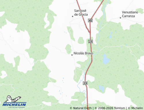 Mapa MICHELIN Nicolás Bravo - ViaMichelin