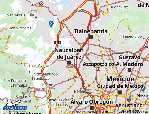 Mapa MICHELIN Ciudad Satélte - ViaMichelin