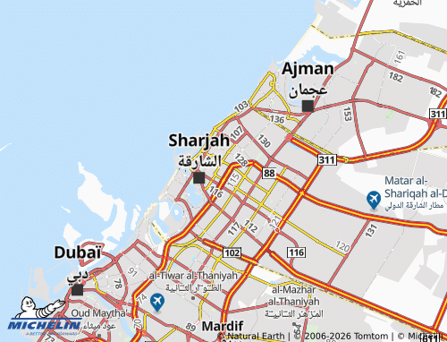 Carte MICHELIN al-Yarmouk - ViaMichelin