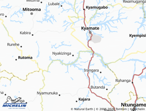 MICHELIN Nyakizinga map - ViaMichelin