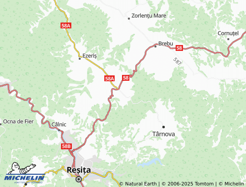 MICHELIN Soceni map - ViaMichelin