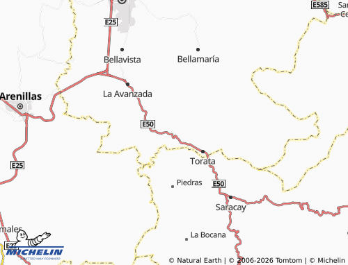 MICHELIN Playón map - ViaMichelin