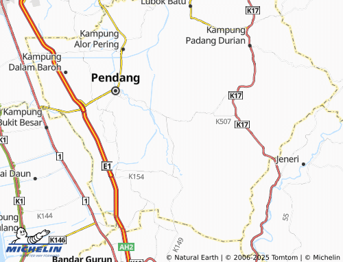 MICHELIN Kampung Sawa Luar map - ViaMichelin