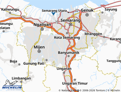 MICHELIN-Landkarte Sekaran - ViaMichelin