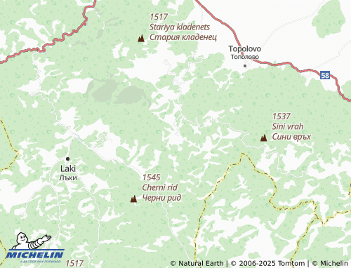 MICHELIN-Landkarte Mostovo - ViaMichelin