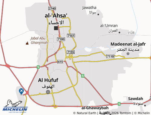 MICHELIN-Landkarte al-Baseerah - ViaMichelin