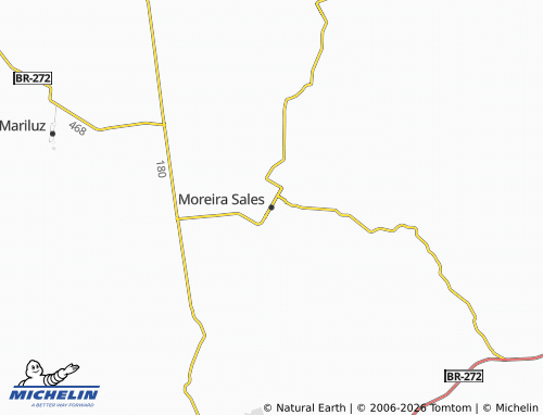 Mapa MICHELIN Moreira Sales - ViaMichelin