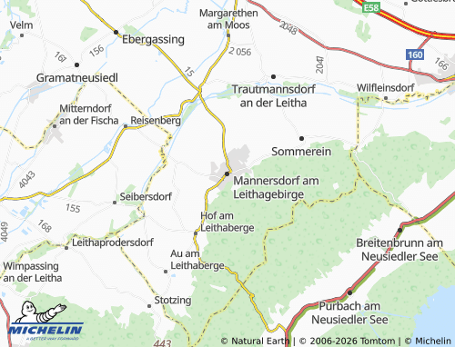 MICHELIN Mannersdorf am Leithagebirge map - ViaMichelin