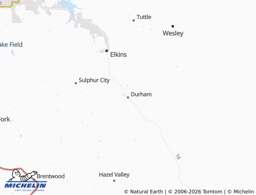 Mapa MICHELIN Durham - ViaMichelin