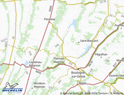 Mappa MICHELIN Manent-Montané - ViaMichelin