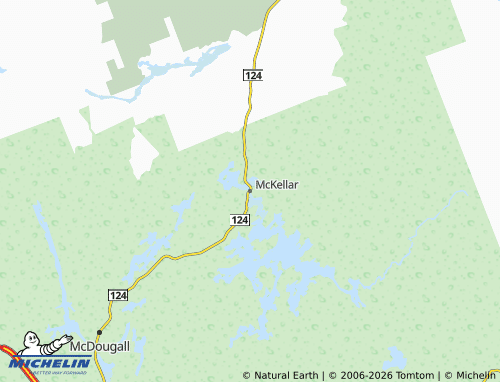 MICHELIN McKellar map - ViaMichelin