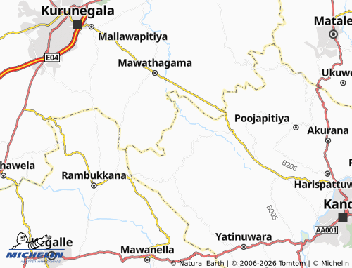 Mappa MICHELIN Aludeniya North - ViaMichelin