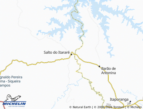 Mapa MICHELIN Salto do Itararé - ViaMichelin